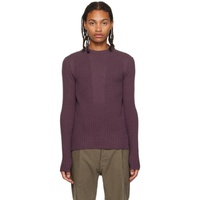 Purple Fisherman Sweater 232232M201038