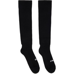Black So Cunt Socks 232126M220000