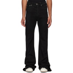 Black Bias Bootcut Jeans 232126M186015