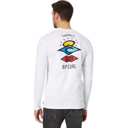 Mens Rip Curl Search Icon Long Sleeve Tee