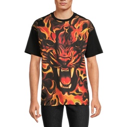 Tiger Flame Graphic Tee