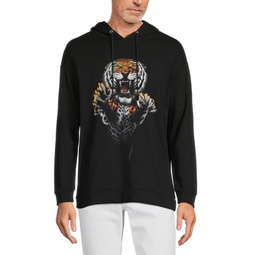 Tiger Graphic Pullover Hoodie