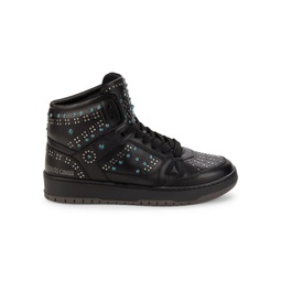 Studded Leather Sneakers