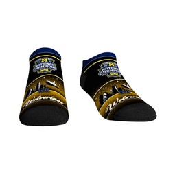 Mens and Womens Socks Navy Michigan Wolverines College Football Playoff 2023 National Champions Low-Cut Socks
