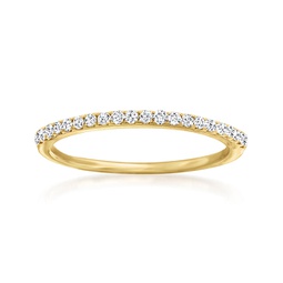 pave diamond ring in 14kt yellow gold