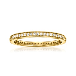 lab-grown diamond eternity band in 18kt gold over sterling