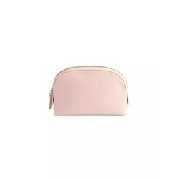 Compact Leather Cosmetic Bag