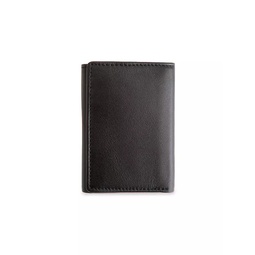 Royce New York Tri-Fold Leather Wallet