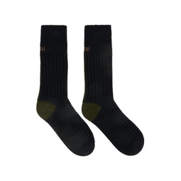 Black Back Line Socks 232445M220004