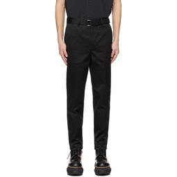 Black Creased Trousers 241445M191012