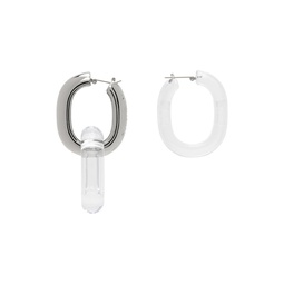 Silver Big Chain Earrings 241445F022001