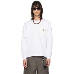 White Carhartt WIP Edition Long Sleeve T Shirt 241445M213038