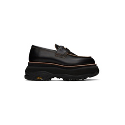 Black Platform Loafers 241445M231000