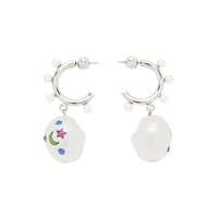 Silver Jelly Galaxy Earrings 221413F022010