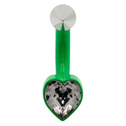 Green Love Hoop Single Earring 232413F022014