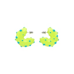 Yellow Neon Rave Earrings 222413F022050