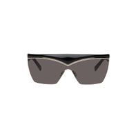 Black SL 614 Mask Sunglasses 241418M134039