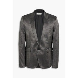 Silk-blend shantung blazer