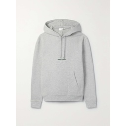 SAINT LAURENT Embroidered cotton-blend jersey hoodie