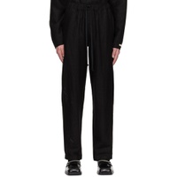 Black Relaxed Trousers 231597M191001