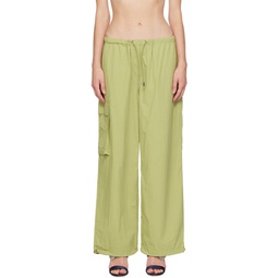 Green Esther Trousers 232231F087005