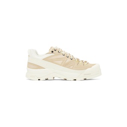 Off White   Beige X Alp Leather Sneakers 241837F128048