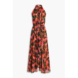 Tamara-B floral-print silk-crepe midi dress
