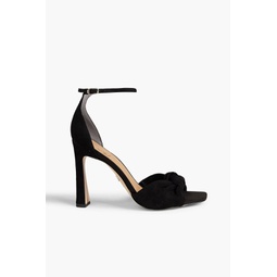 Lucia knotted suede sandals