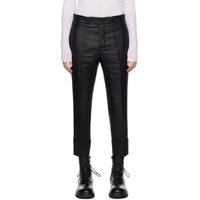Black Rolled Trousers 231968M191004