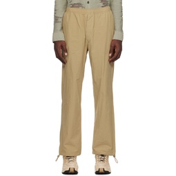 Taupe Shell Trousers 222962M191004