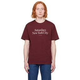 Burgundy Miller T Shirt 241899M213007