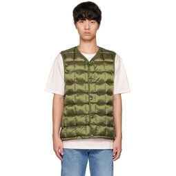 Khaki Cho Puffer Vest 231899M178002
