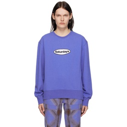Blue Bowery Sweatshirt 231899F098001