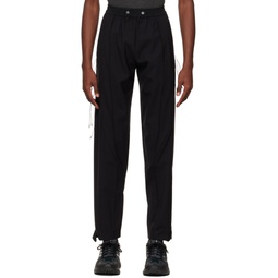 Black Vented Trousers 222530M191001