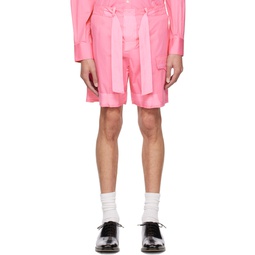 Pink Combat Shorts 222341M193002
