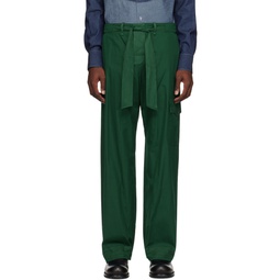 Green Combat Pyjama Trousers 222341M191001