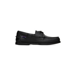Black Portland Boat Shoes 231885M239005