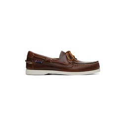 Brown Portland Waxed Boat Shoes 241885M239000