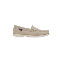 Taupe Dan Boat Flesh Out Loafers 241885F121000