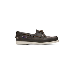 Brown Portland Boat Shoes 231885F120001