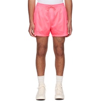 Pink Drawstring Shorts 231902M193001