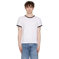 SSENSE Exclusive White Ringer T Shirt 221902M213008