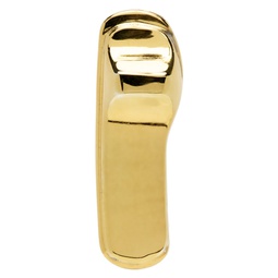 Gold Security Tag Single Earring 231093M144007