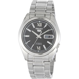 Seiko SNKL55 Mens Stainless Steel Case and Bracelet Automatic Black Tone Dial Watch