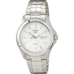 Seiko Mens SNKK87 Two Tone Stainless Steel Analog with White Dial Watch