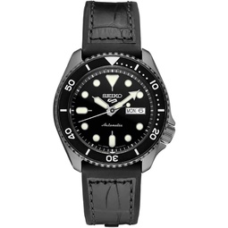 SEIKO SRPE25 5 Sports Mens Watch Black 42.5mm Stainless Steel
