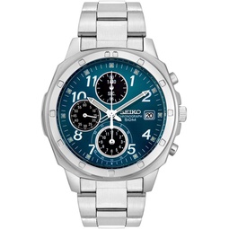 Seiko Mens SND193 Stainless Steel Chronograph Watch