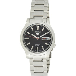 SEIKO Mens SNK795K1S Stainless-Steel Analog with Black Dial Watch