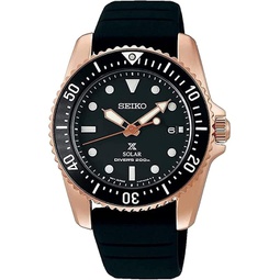 Seiko Prospex Solar Divers 200m Rose Gold Sapphire Glass Watch SNE586P1