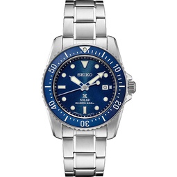 SEIKO SNE585 Prospex Mens Watch Silver-Tone 38.5mm Stainless Steel, Blue
